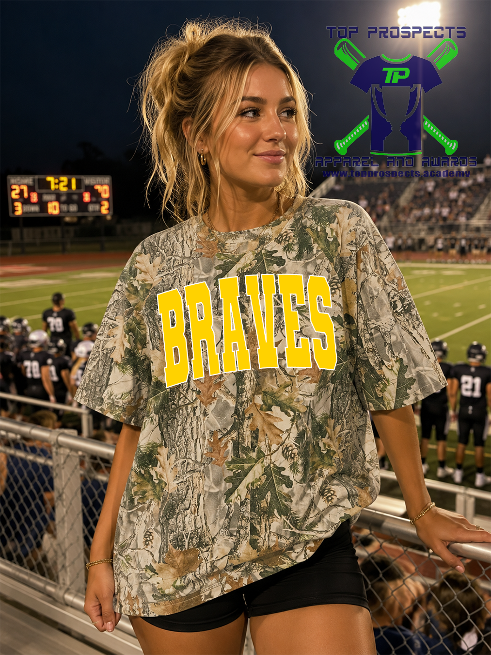 Oversized Box Camo Spirit Tee - Image 12