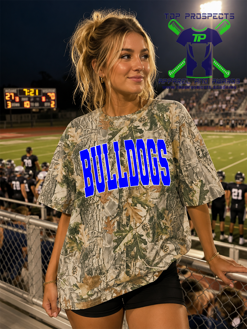 Oversized Box Camo Spirit Tee - Image 4