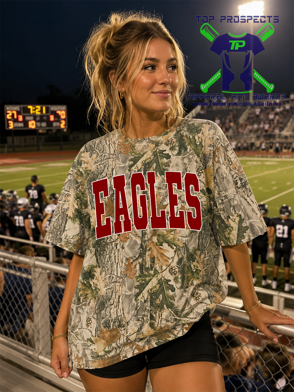 Oversized Box Camo Spirit Tee - Image 13