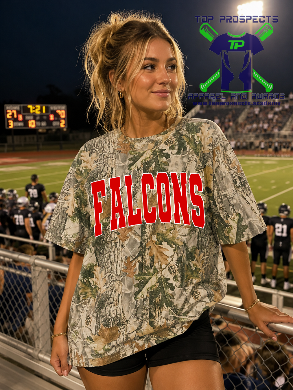 Oversized Box Camo Spirit Tee - Image 8