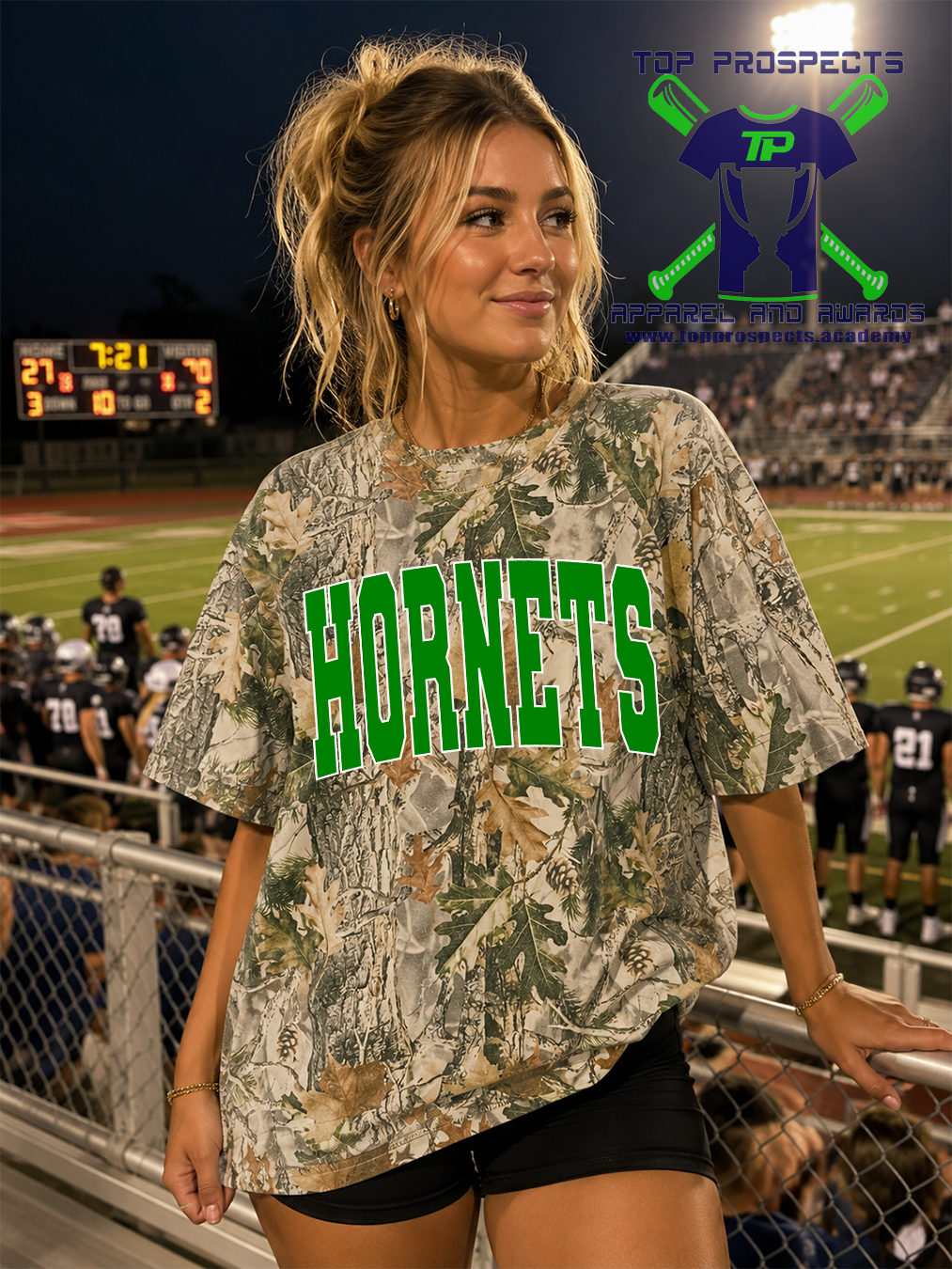 Oversized Box Camo Spirit Tee - Image 9