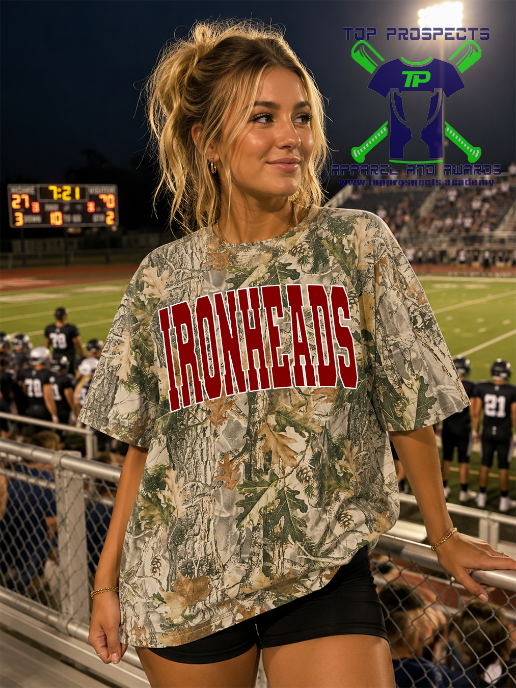 Oversized Box Camo Spirit Tee - Image 14