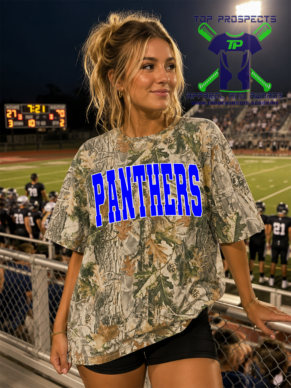 Oversized Box Camo Spirit Tee - Image 11